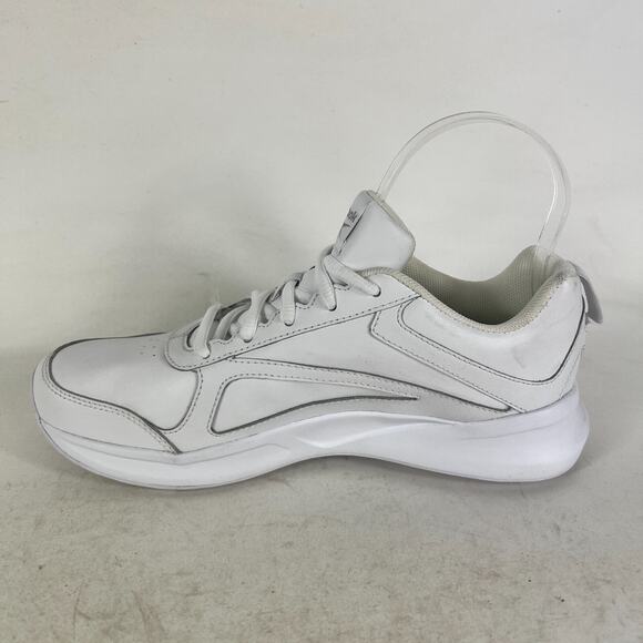 Reebok Walk Ultra DMX Women's 7 White Lace Up Low Top Running Athletic Shoes - Picture 6 of 10